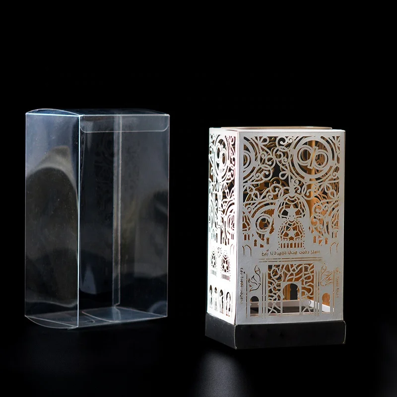 
Home Incense Decoration Laser Paper Box for Candle Holder 