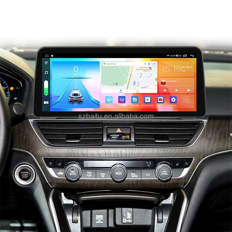 12.3 Inch Touch Screen Car Radio Android Audio Pour Car DVD Player Stereo for Honda Accord 10th 2018-2020