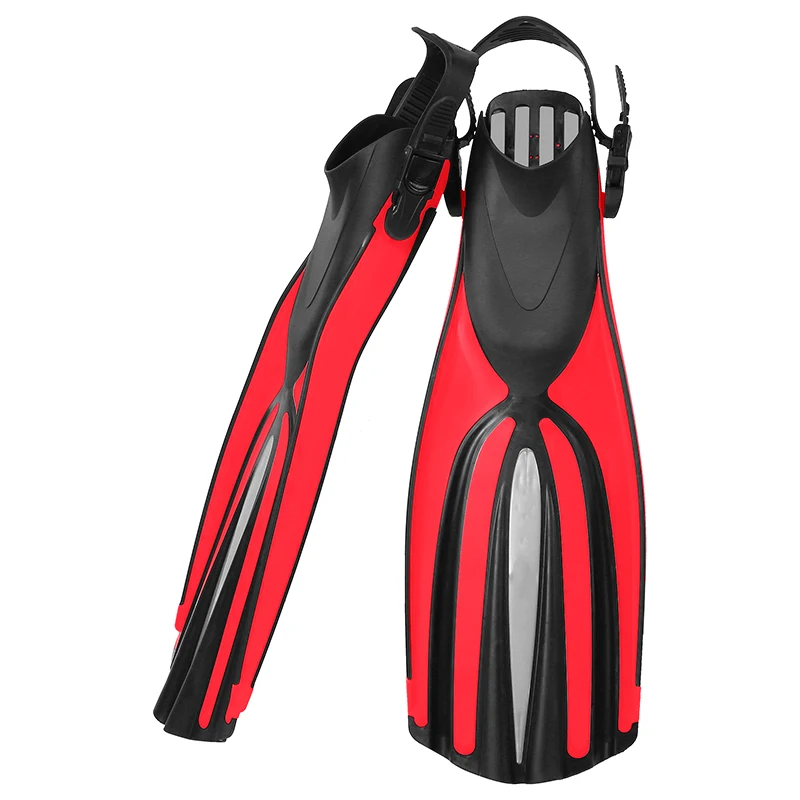 Professional Long Blade Diving Fins High Quality Snorkeling Diving Swimming Fins For Men Freediving Rubber Flippers