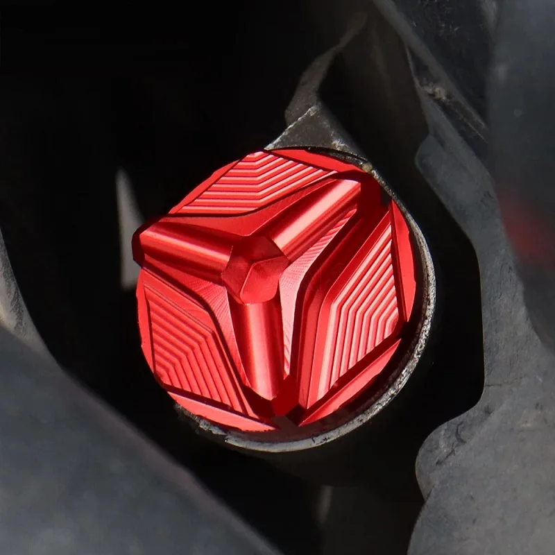 Custom CNC Machining Motorcycle Aluminum Alloy Engine Oil Cap Bolts Fuel Filler Cap Protection Motorcycle Accessories
