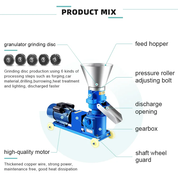 security and reliable high output good sale soybean meal straw sorghum poultry feed pellet making machine