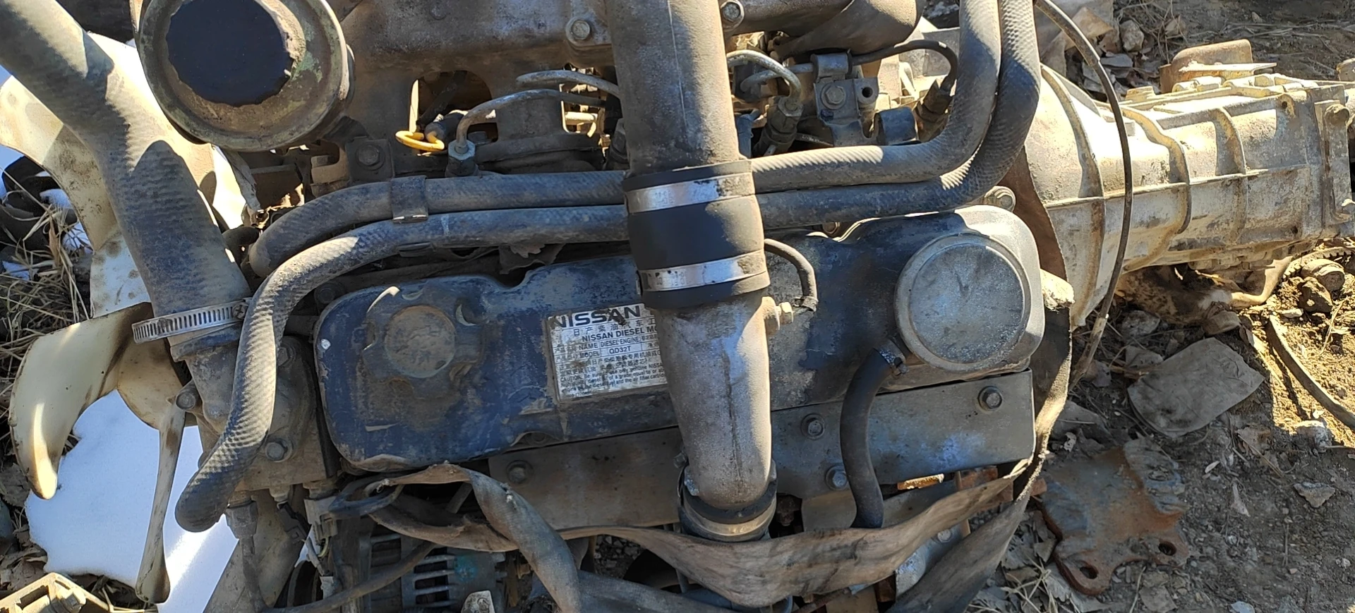 Good Condition small diesel Used Niss an TD27 Diesel Engine For Nis san