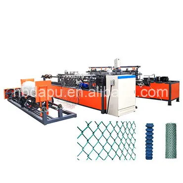 Advanced diamond mesh whole single wire chain link fence making machine