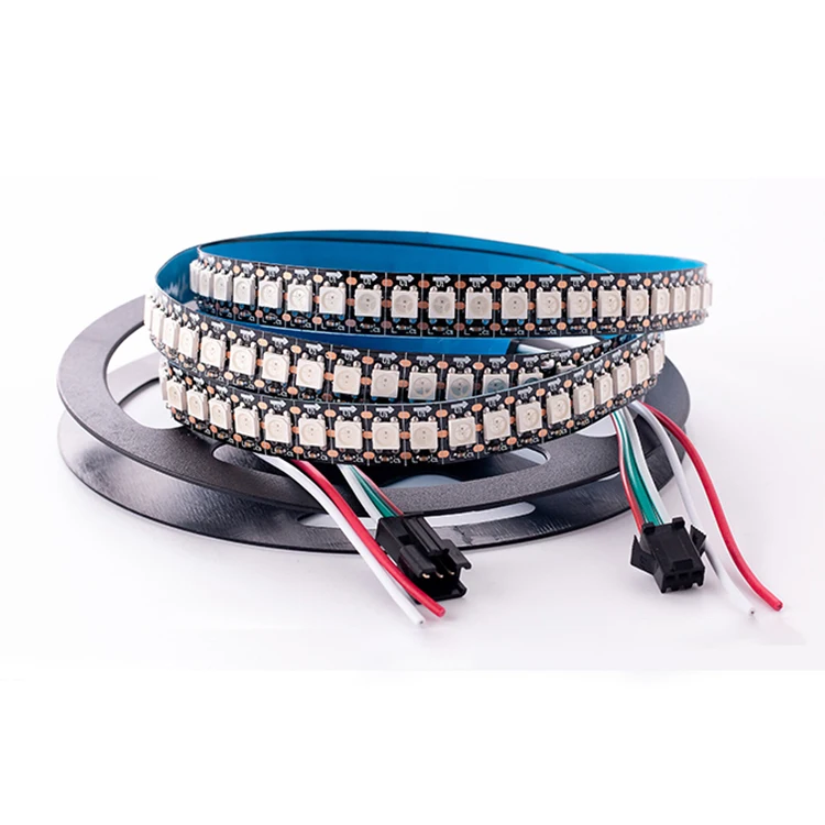 Amazon alexa Голосовое управление адресная Мечта Цвет smd 5050 ic rgbic rgb ws2812b Светодиодная лента 144