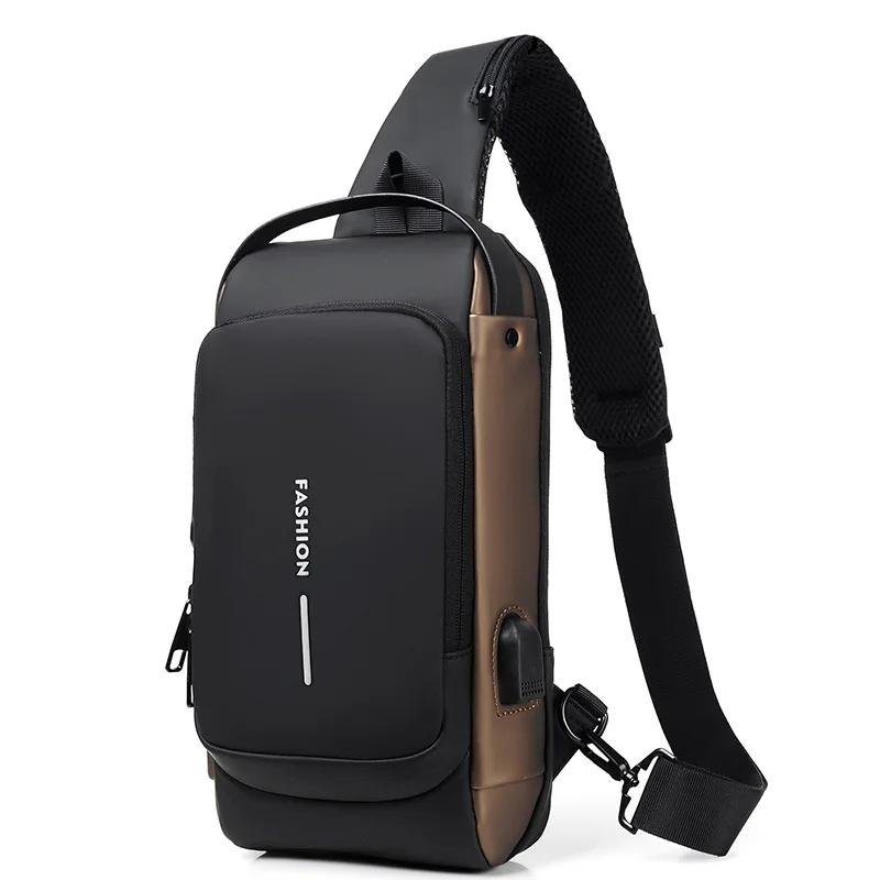 WEIXIER Fashion Hot Selling,Large Capacity cross-body,Chest,shoulder bags,backpacks Clutch wallets With combination lock For Men