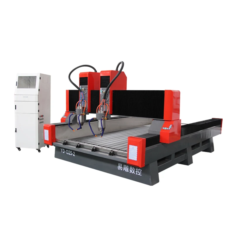 Cheap tombstone marble granite Stone Cnc Router / Stone engraving machine YK1325