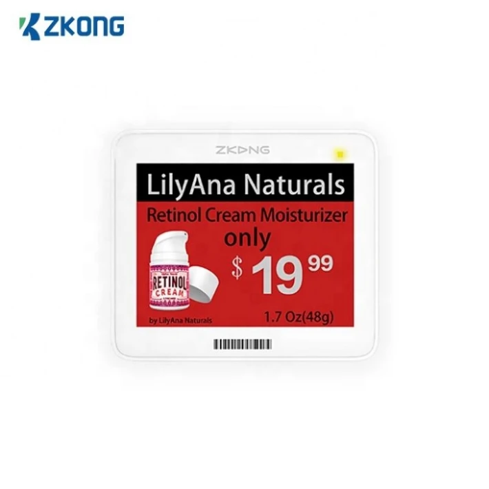 Zkong esl розничная продажа 5 8 e-ink ценник подвесные электронные полки с