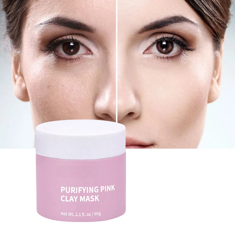 OEM ODM Manufacturer Pink Clay Rose Cleaning Peel-off Mud Exfoliating Moisturizing french Face Scrub Cream