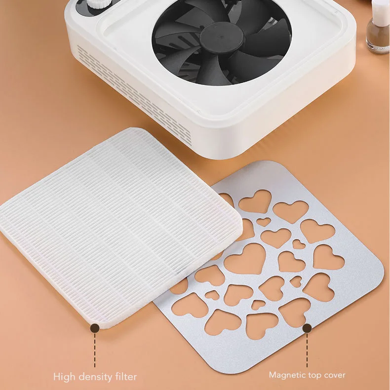 Beauty Salon Low Noise High Suction Dust Cleaner Nail Desk Dust Collector Manicure Nail Dust Extractor