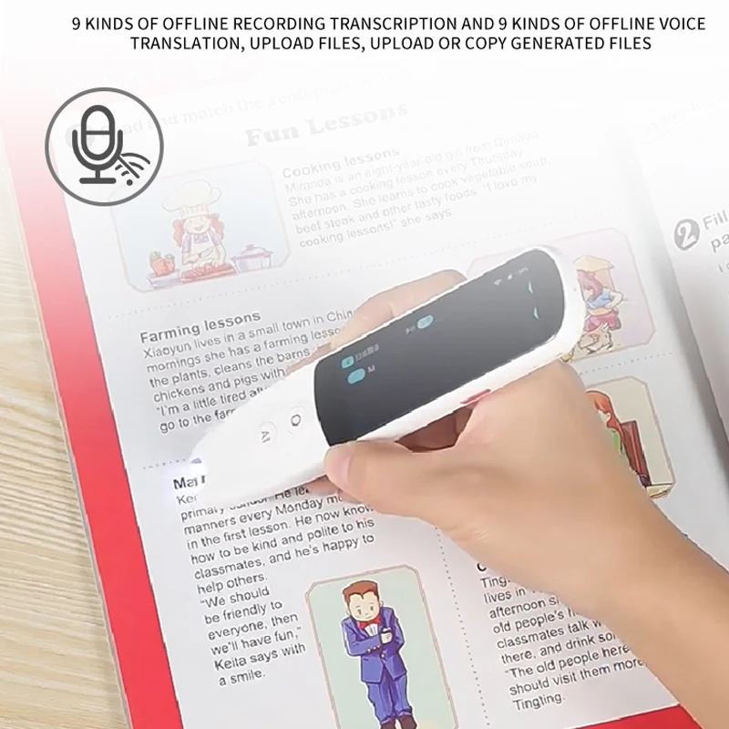 Language Learning Machine 134 Language voice Translator Pen 3 Inch Screen Scan Reader Translate Pen  Dictionary for student