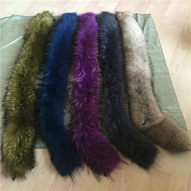 Воротник из натурального меха енота для взрослых