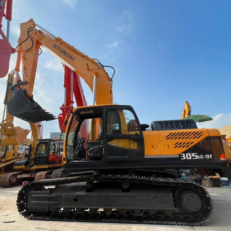 Hyundai excavator R305LC-9T eathr-moving construction excavadora hyundai 305lc-9 30 ton excavators machinery equipment for sale