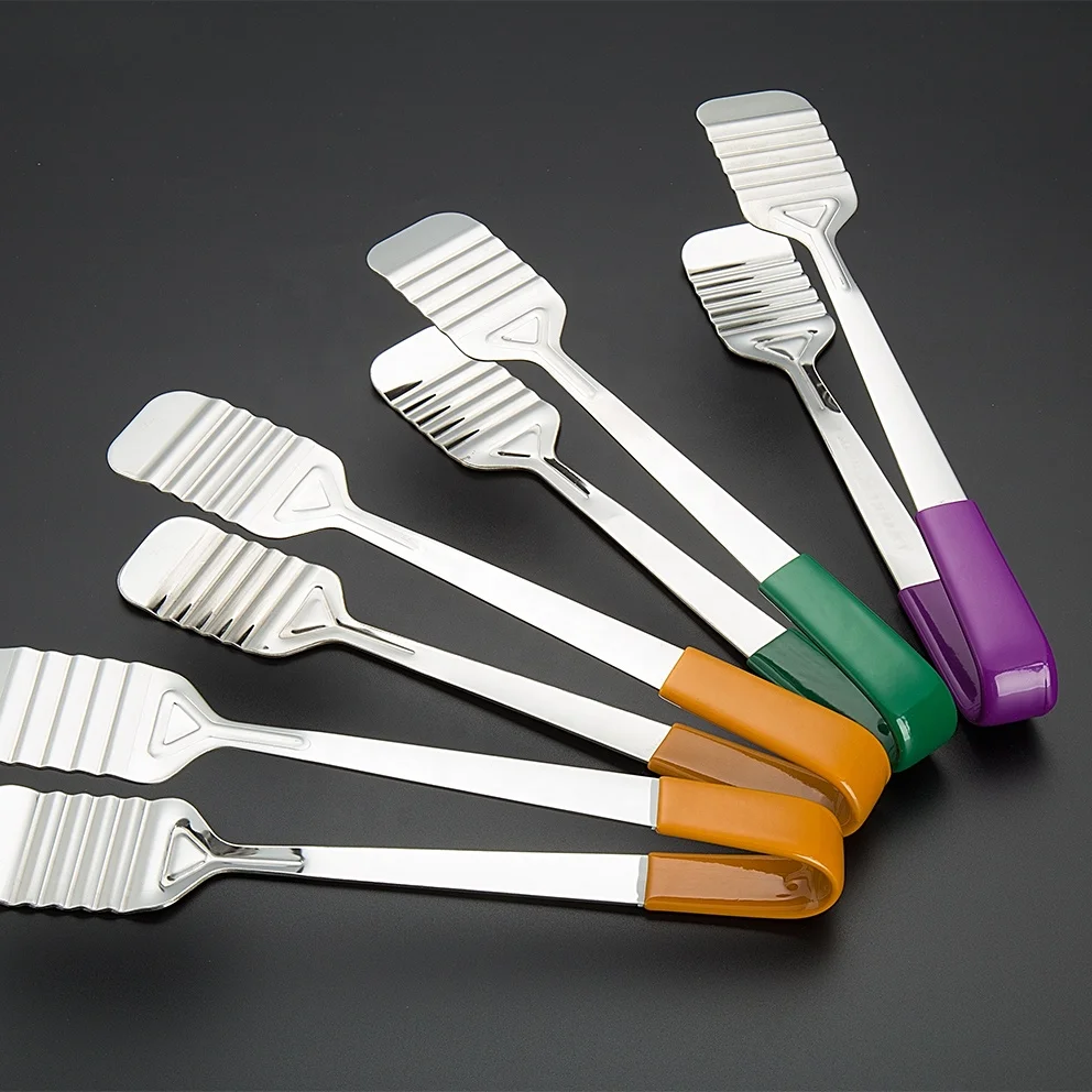 2022 Amazon Hot Selling House Hold Products For Kitchen Accessories Stainless Steel Food Tong plastic