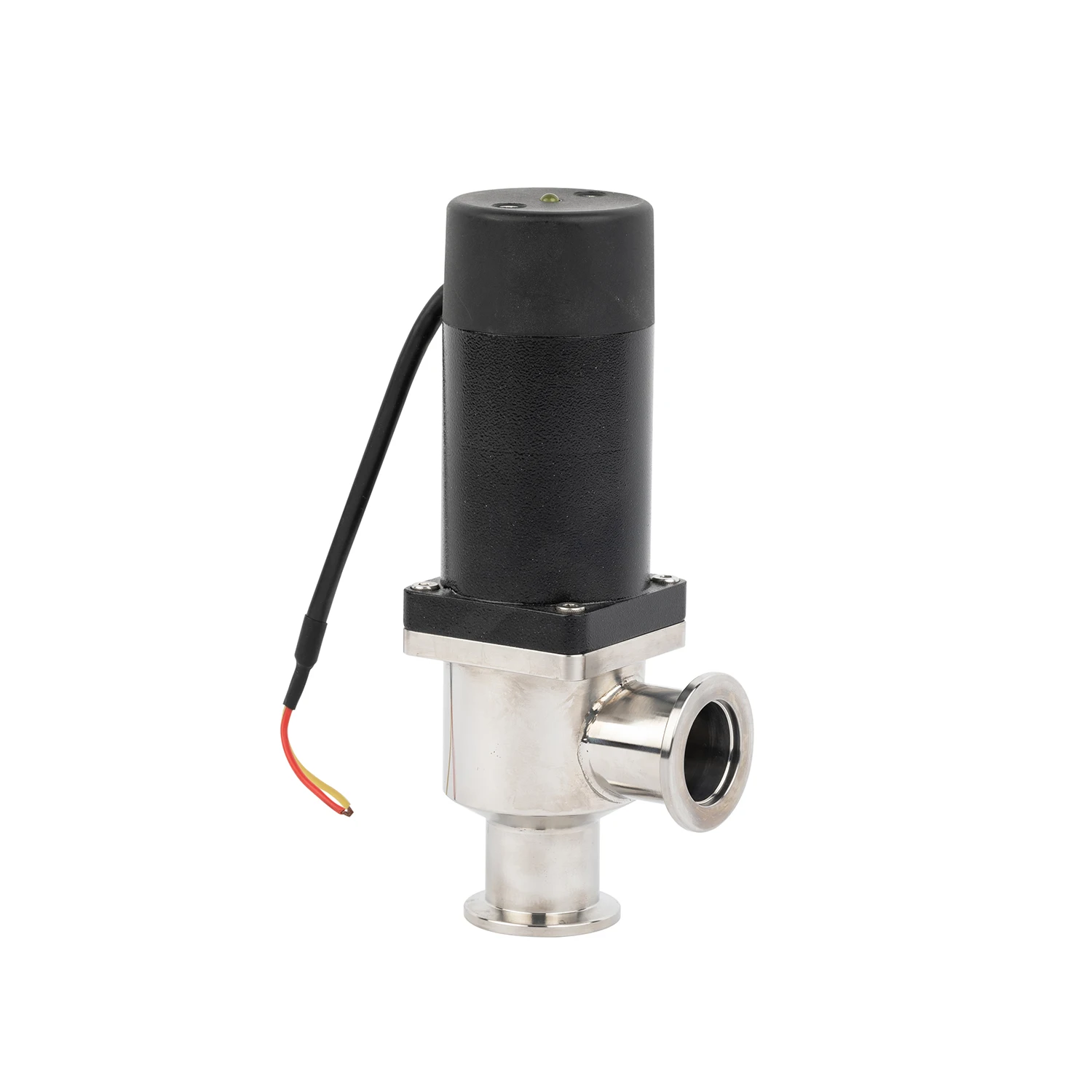 Pneumatic  Electromagnetic Vacuum Flapper Valve KF CF Bellows Isolation Solenoid  Vacuum Right Angle Valve
