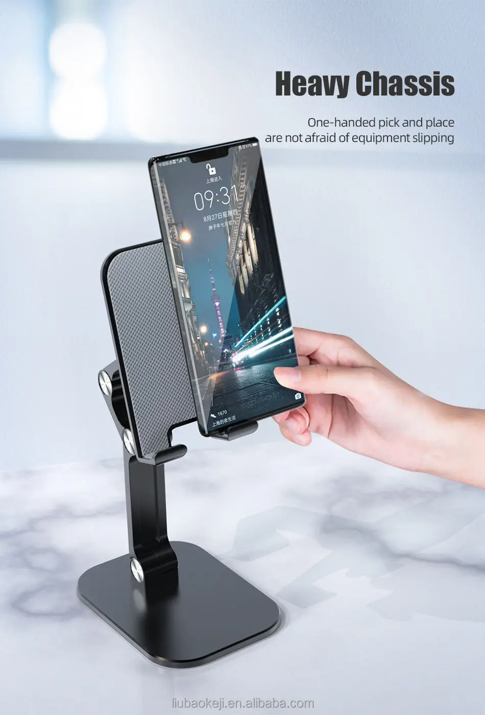 Foldable Portable Folding Display Desktop Desk Hand Mobile Cellphone Smartphone Cell Phone Stand Tablet PC Bracket Holder