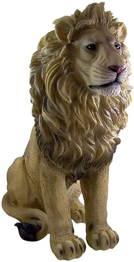 Custom resin life size lion statue garden animal statue