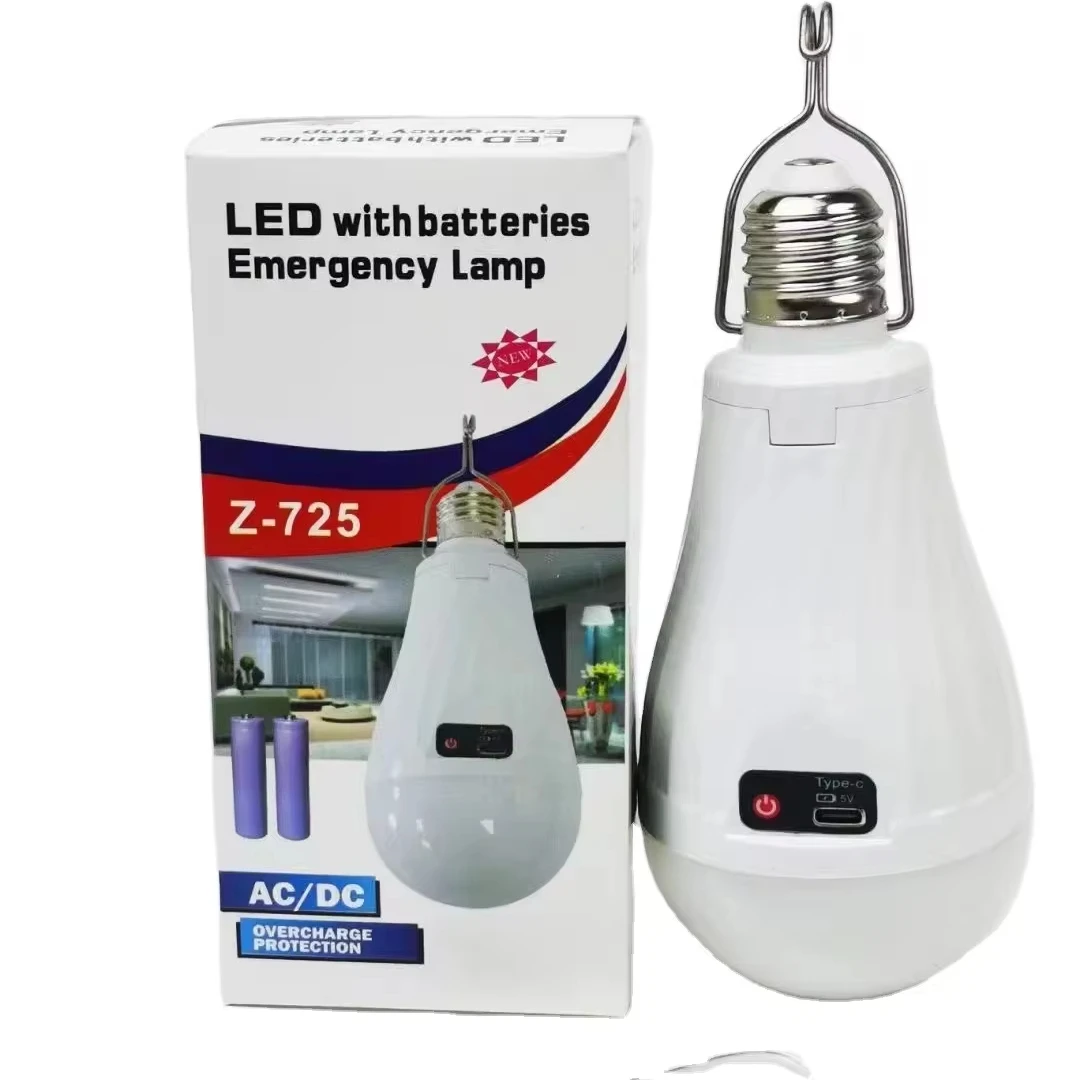 A Bulb LED Emergency light 15W E27 B22 Li-ion Rechargeable Battery AC/DC Healthy usage LED bulb