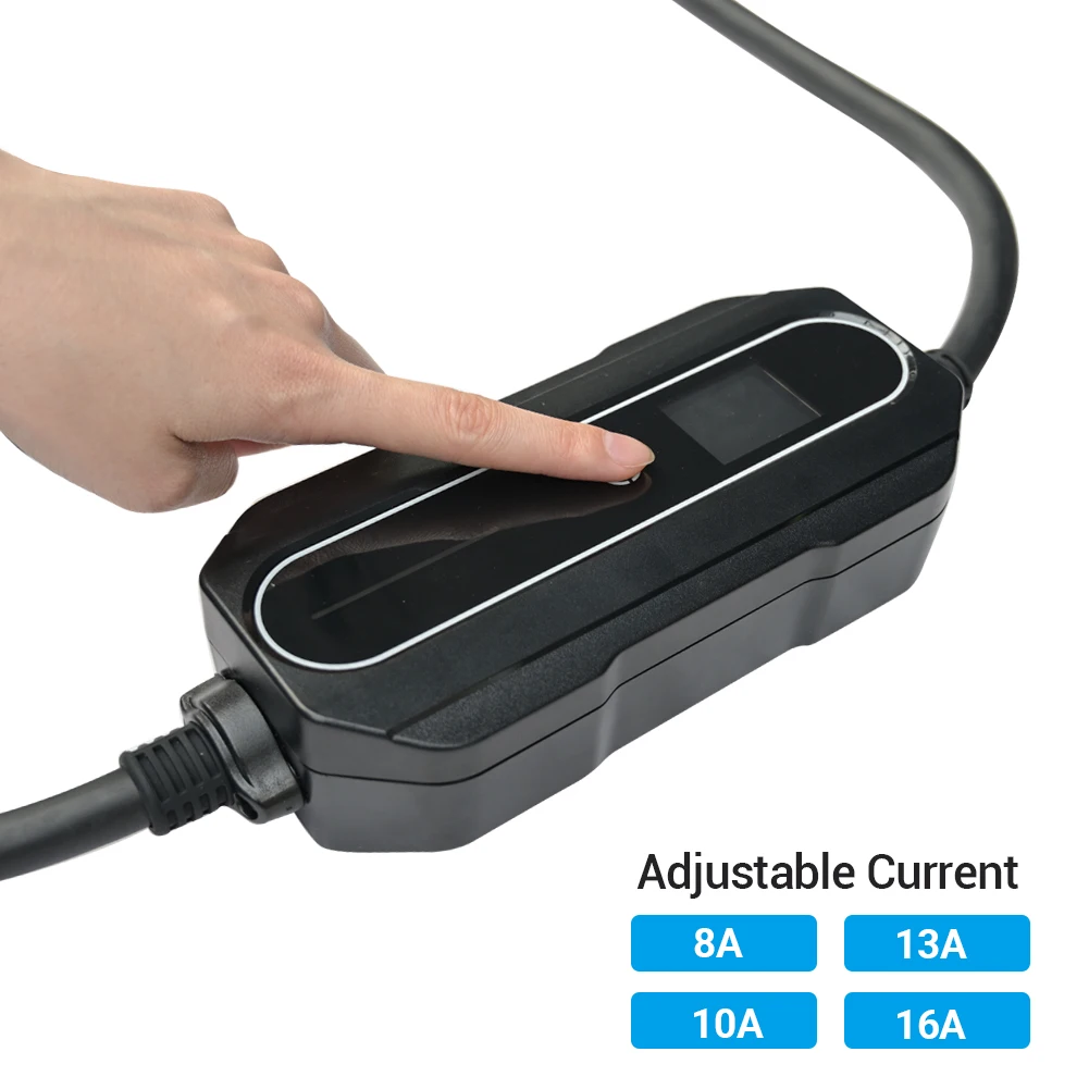 Portable electric car battery charger portable 220v ev charger 7kw portable ev battery charger with CE/RoHS