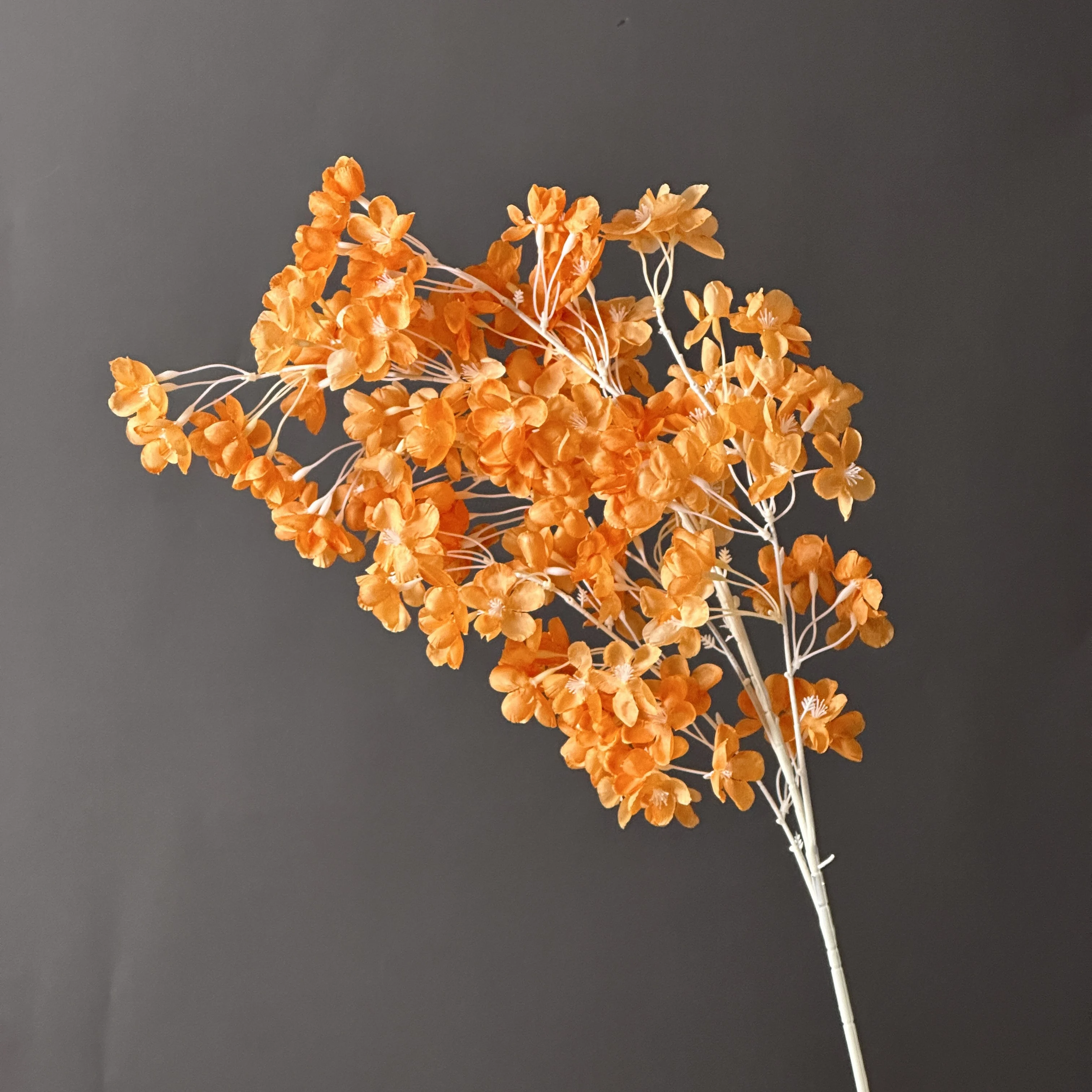 Home Decoration High-quality Silk Wedding Artificial cherry blossom Rose Flower single silk for wedding decoration