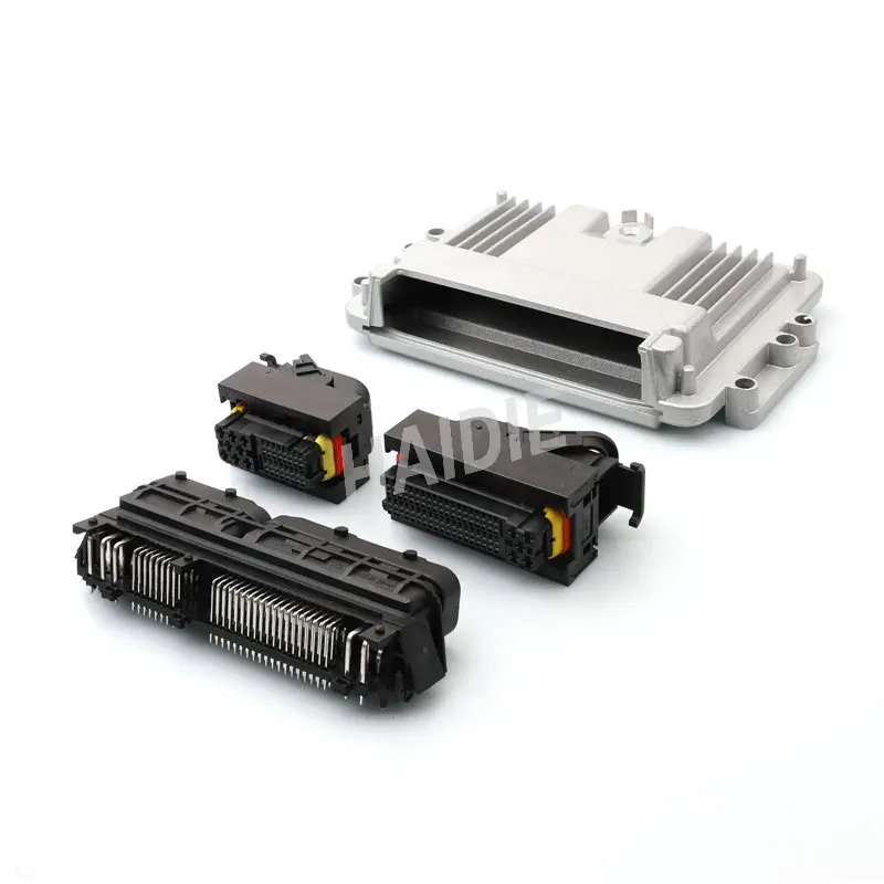 80 121 pin Case Automotive Connector Aluminum ECU PCB Enclosure box HD-80-121HAS for MG641756-5/MG642474-5/1534512-3/1743275-3
