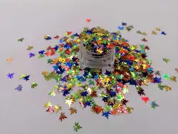 Shiny Nail Sequin Glitters Resin Sparkle Maple Leaf Confetti Chunky Glitter Sequins for DIY Mold Art Nail Artwork Holiday