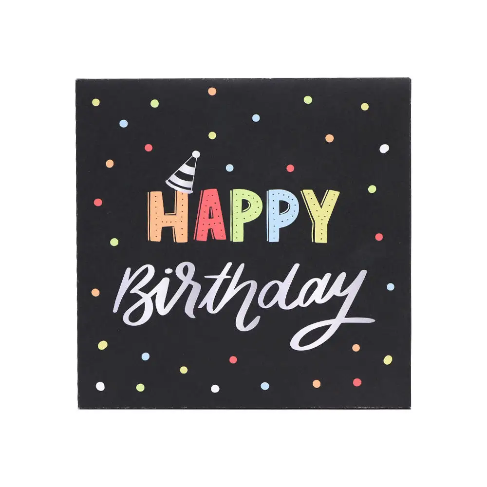 Design 3D Musical Birthday Card  Laser Cutting  Firework Birthday Blowable Pop Up Card