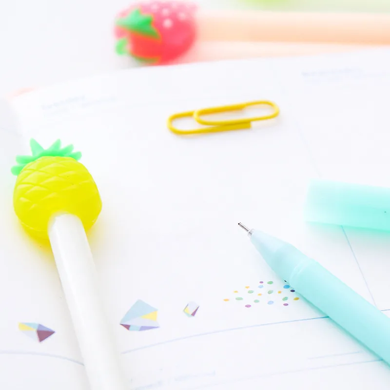 Promotional Pen School Korean Stationery 0.38mm Cute Candy Colored Milk Tea Cup Cartoon Gel Pen