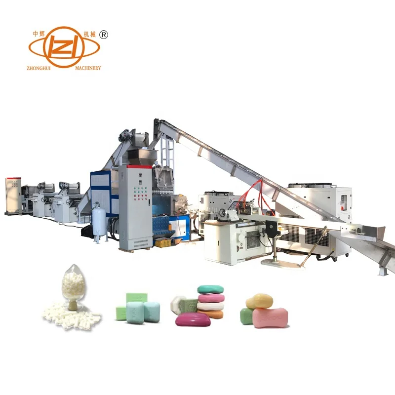 Soap Making Machine 1000 kg per hour Toilet/Bath Bar Soap Making Finishing Line from Soap Machinery Factory