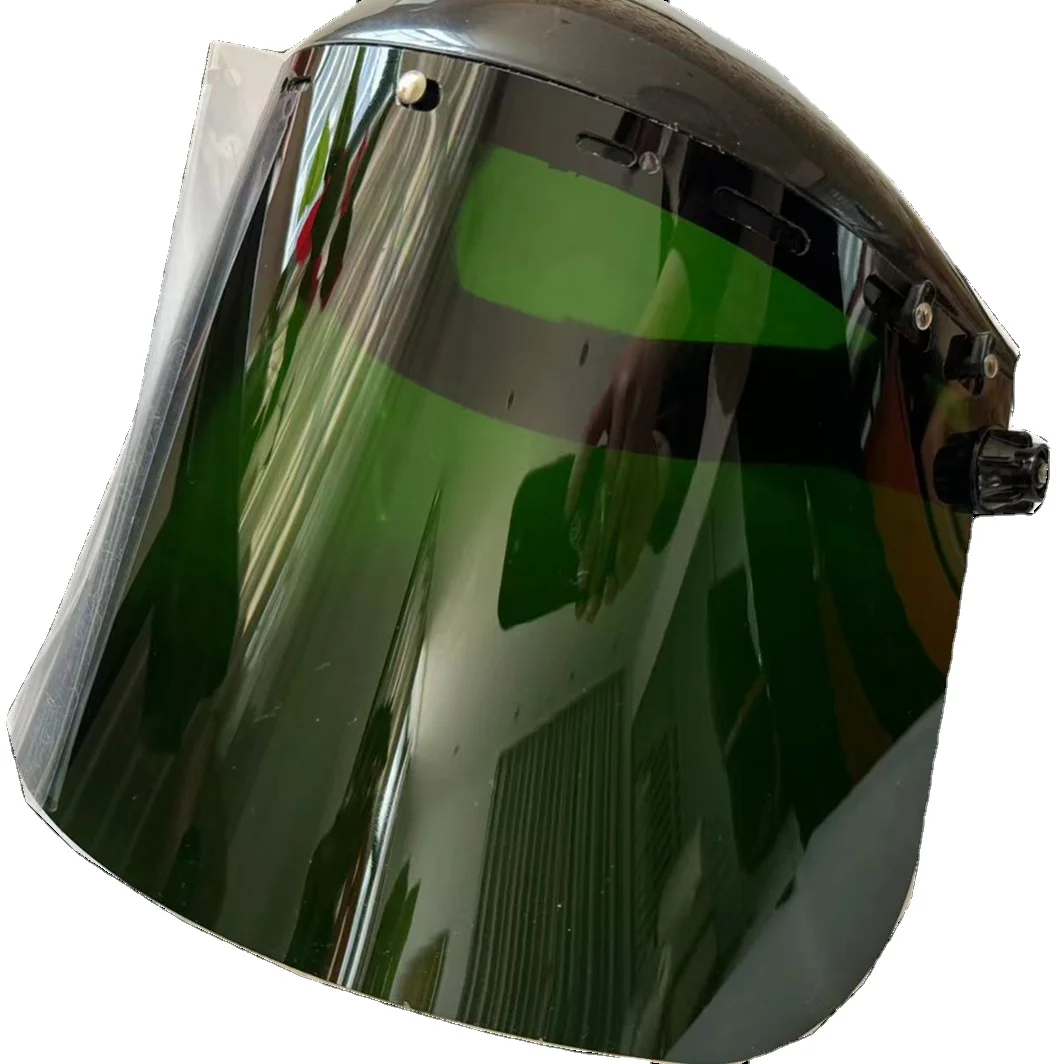 Green  ppe protect face shield visor lens CE EN166 ANSI Certified TGA COC
