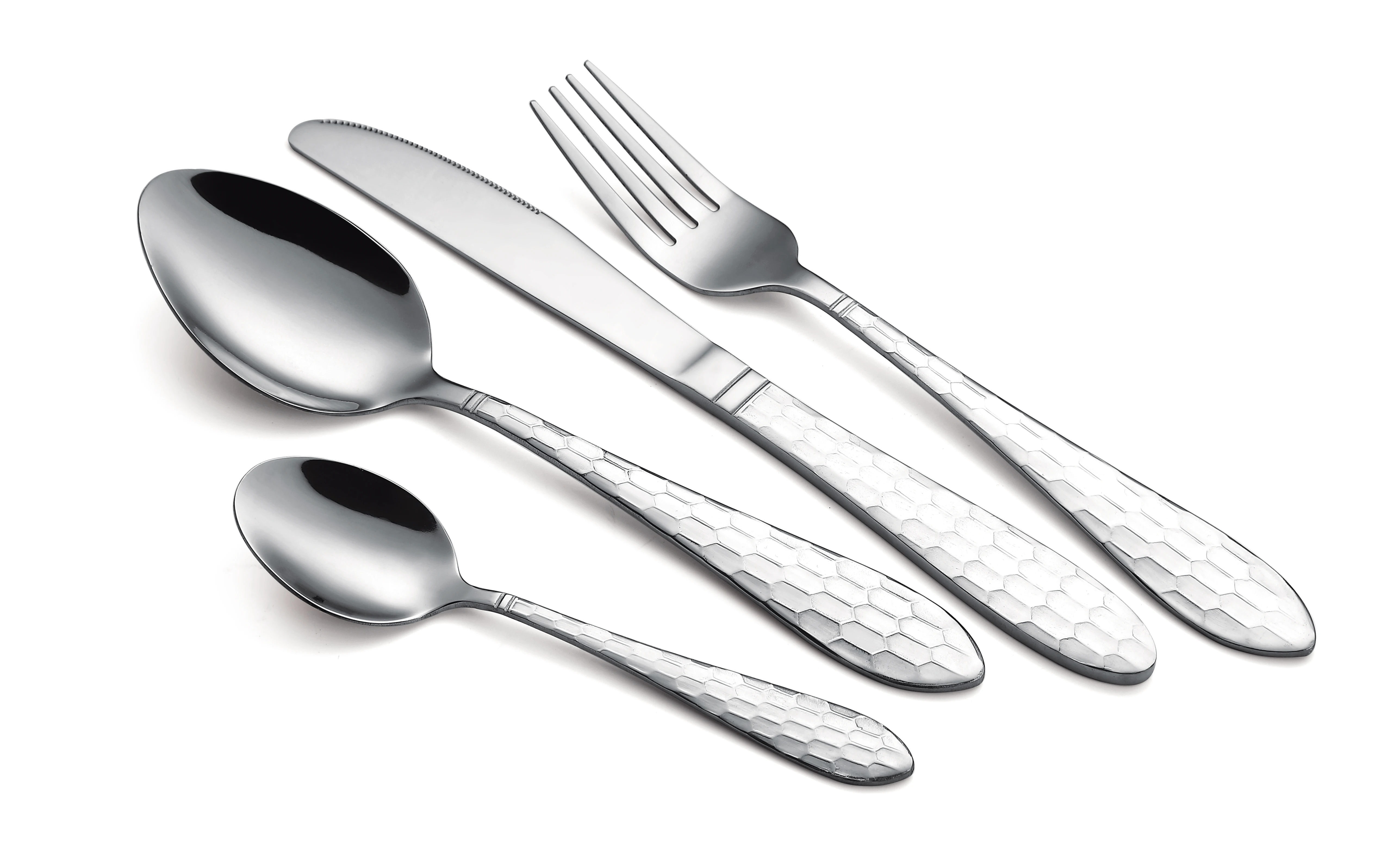 
24 pcs/Set Stainless Steel Cutlery Set with Wire Stand 