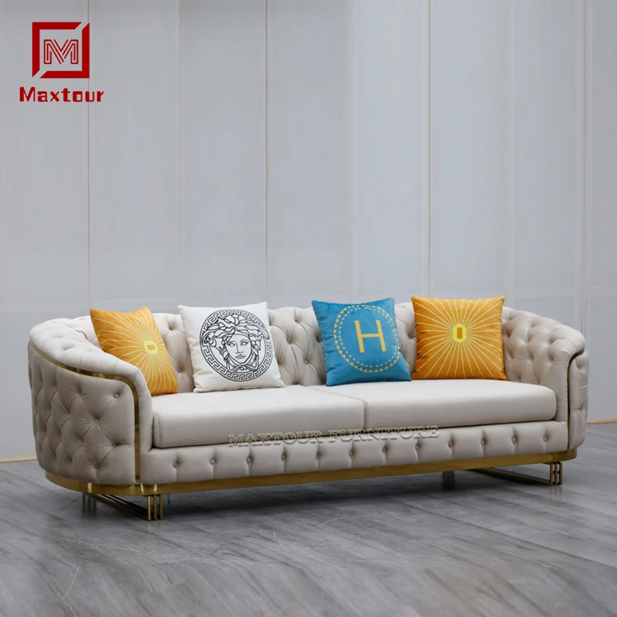 Modern Romantic Loveseat Wedding Decor Sofa For Living Room Events Party Velvet Sofa Chair