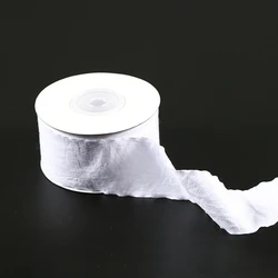 wholesale high quality silk chiffon ribbon pleated birthday decoration mixed gift flower packing ribbons