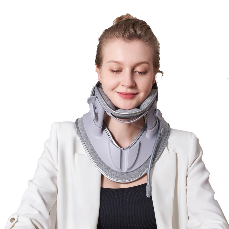 2023 New Arrivals Physical Therapy Equipments Neck Massager Collar with Air Column Bags for Neck Cervical Spine Traction