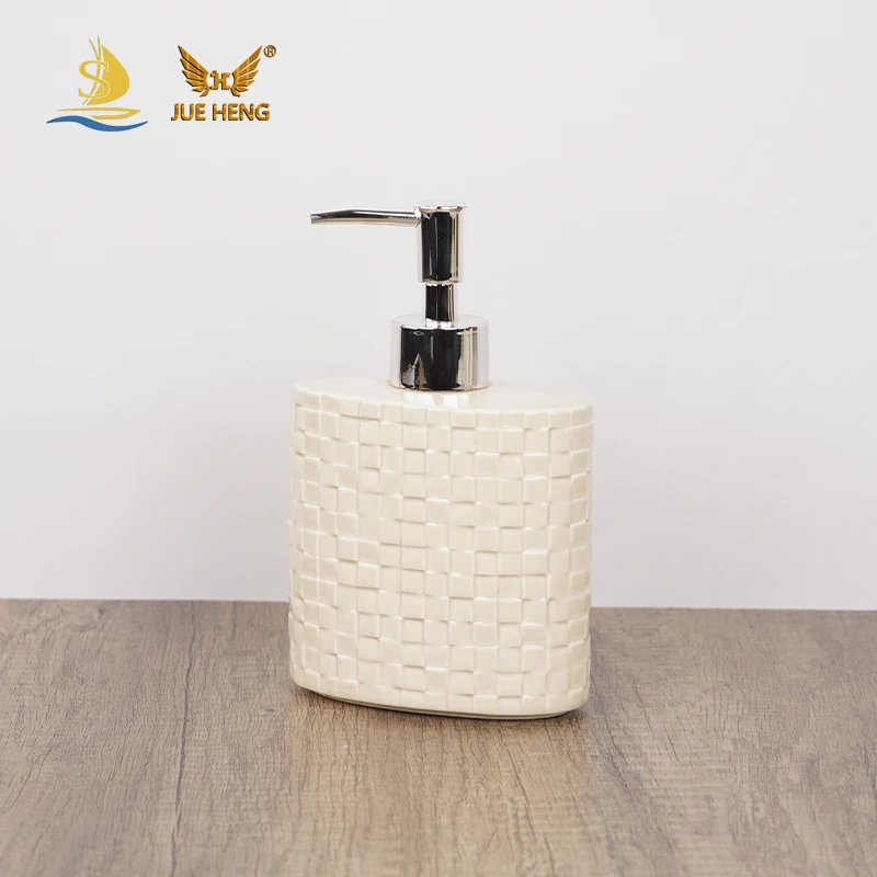 New accessories bathroom ceramic modern stoneware washroom accessories with soap dispenser bathroom ceramic accessories