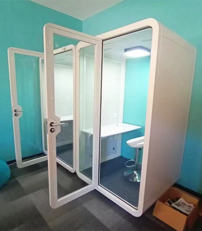 Multifunction portable acoustic office phone booth office pod office private soundproof work booth acoustic pod record use