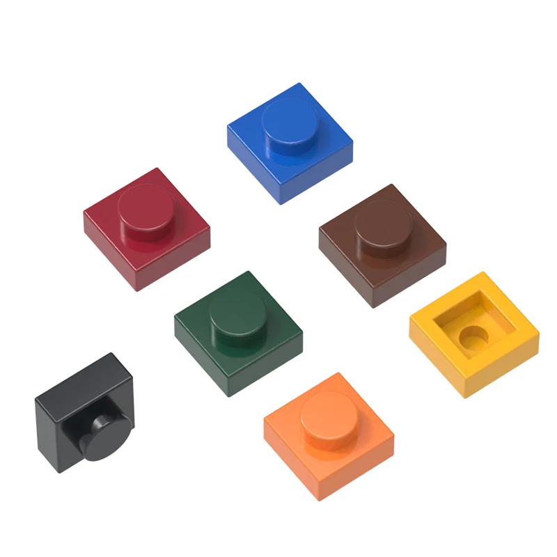 3024 Wange 1x1, короткие 1-дырочные строительные блоки, классические базовые детали, совместимые с кирпичом, детские игрушки в сборке, подарочная коробка