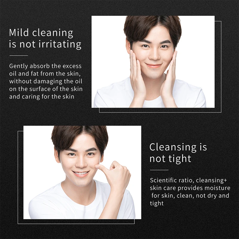 ODM BIOAQUA Cleansing Men Face Wash Deep Cleansing Foam Moisturizing Facial Cleanser for Men Skin Care Manufacturer 200g