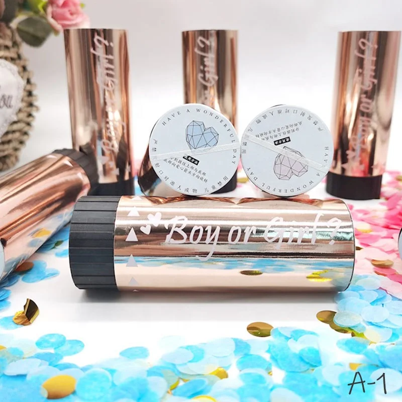 Пушка с конфетти для украшения вечеринки для мальчиков и девочек