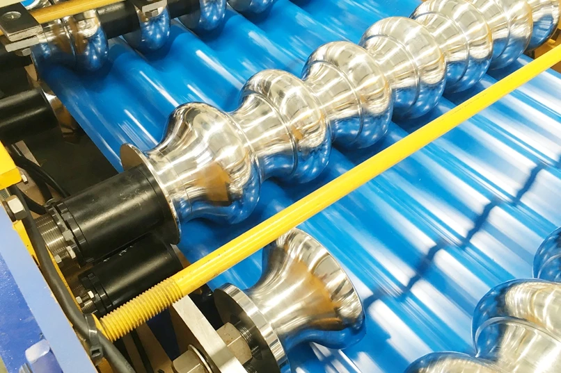 YX13-183.3-1100 + 25-205-1025 Высокое качество гофрированная двойная Кровельная Плитка Профилегибочная машина