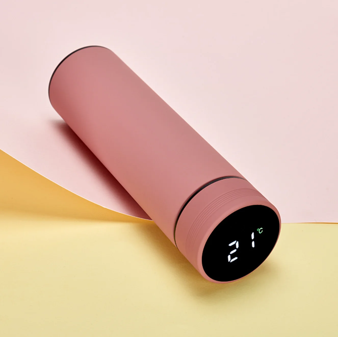 Рекламная Подарочная бутылка для воды, 10 цветов Morandi, в наличии, матовый цвет, умная светодиодная чашка с дисплеем температуры