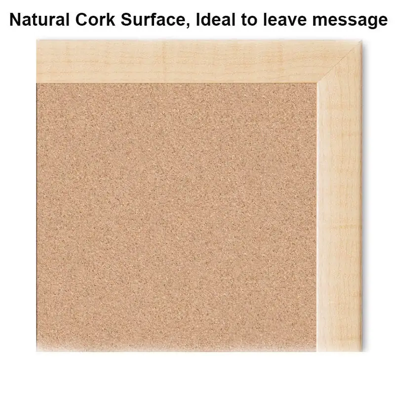 40x60cm Natural Wood Frame CorkBoard Whiteboard Type for Home Decoration