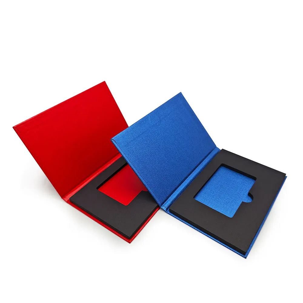 Luxury Stamping Gold Foil Silver VIP Membership Gift Card Packaging Box For Metal Business Card