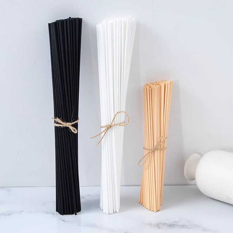 High Quality Fiber Polyester Synthetic Diffuser Sticks 3mm 4mm 5mm 6mm Popular Size Essential Oil Reed Sticks