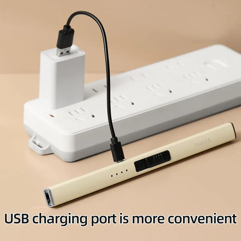 Перезаряжаемый USB-порт зарядки Type-C электрические зажигалки на заказ ветрозащитные Плазменные электронные сигареты зажигалка для свечей