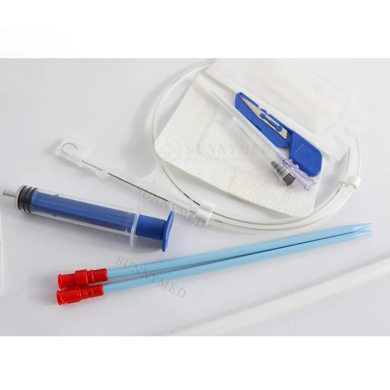 SY-HC Medical Consumables Supply Hemodialysis Catheter Kit Double lumen Dialysis Catheter