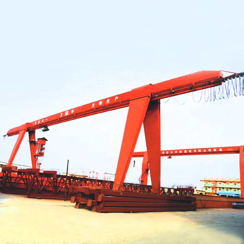 high quality electric winch hoist trolley travelling single girder gantry crane 20 ton