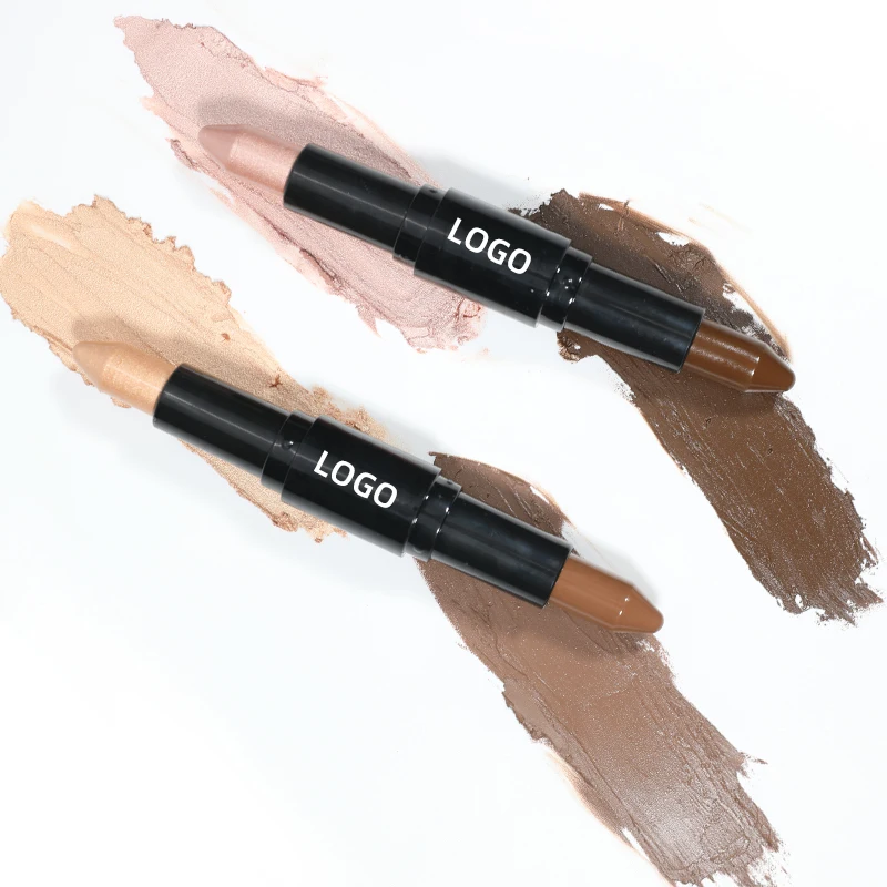 OCHAIN Double-head 2 colors Contour Stick 3D Face Shading Highlight Contour Pen Stick contour makeup