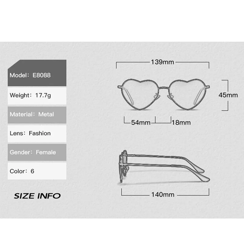 Custom Logo Vintage Metal Polarized Sunglasses For Driving UV40 Colorful Mirror Shades Punk Heart Sun Glasses For Women