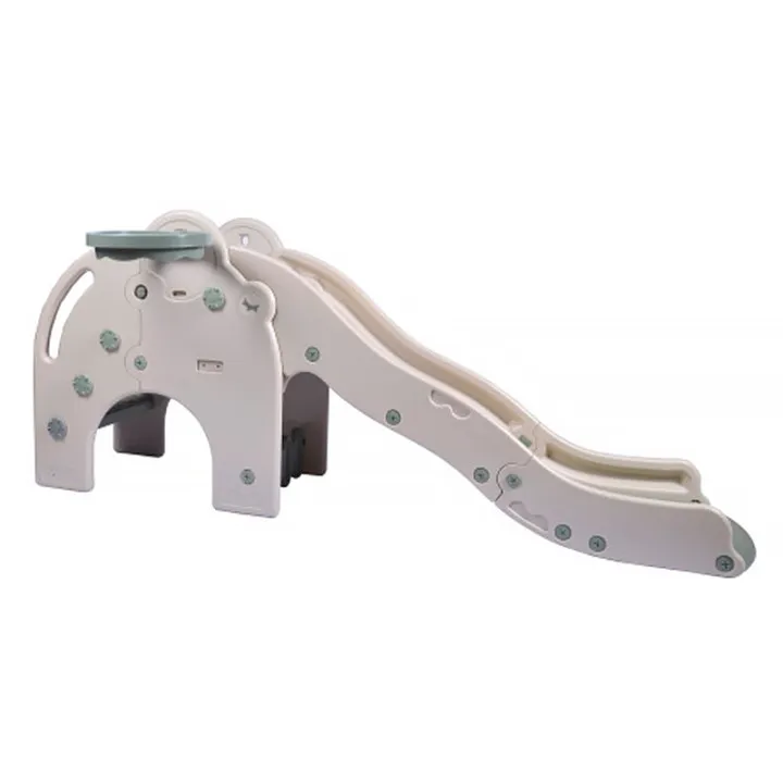 
2021 Great 2 in 1 HDPE Eco-friendly Elephant themed Baby Toy Plastic Playground Slide for Indoor Use Wholesale 