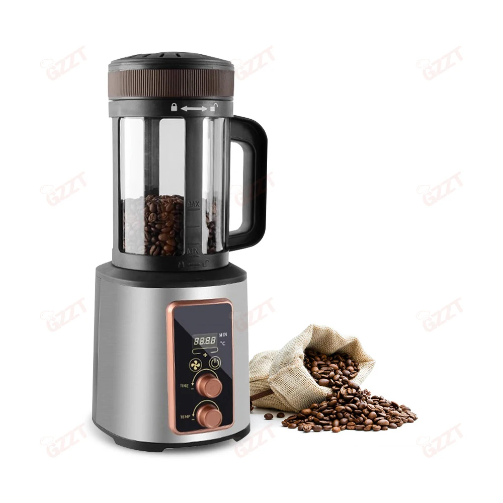 400G Electric Air Coffee Roaster Home Coffee Bean Roaster Time/Temperature/Wind Control Coffee Roasting Machine